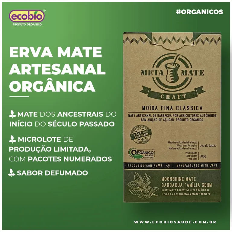 Erva mate artesanal orgânica